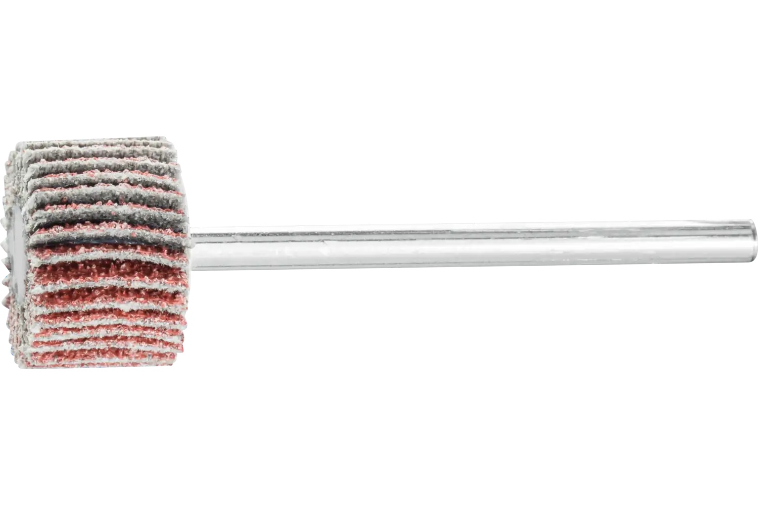 Picture of Pferd Mounted Flap Wheel, 5/8" X 3/8, 60 Grit, 1/8" Shank, Aluminum Oxide